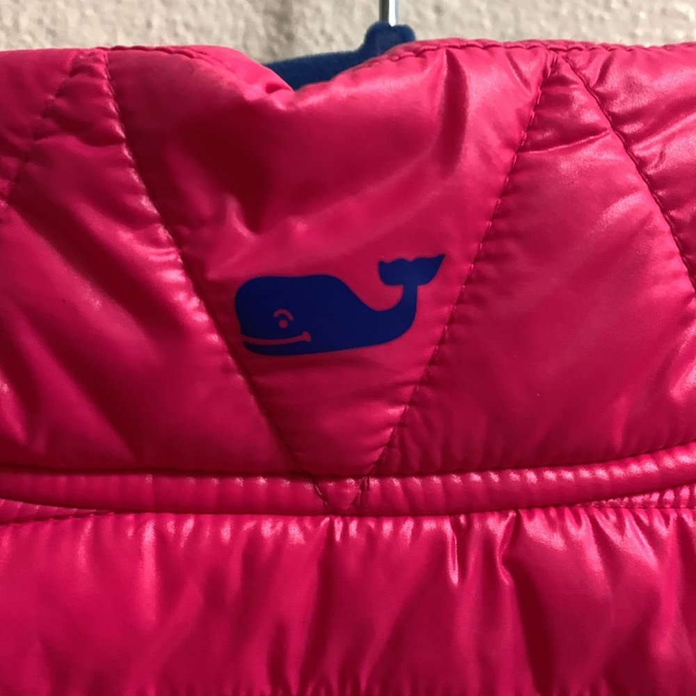 Vineyard Vines Bright Pink Quilted Sleeveless Vest Women’s Size Small Nylon - Picture 5 of 8